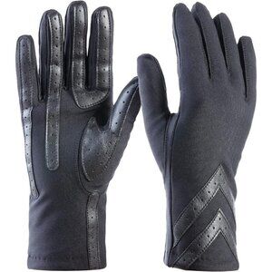 Isotoner Womens Spandex Touchscreen Cold Weather Gloves Warm Fleece  Lining